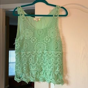 Mint Lace Front Umgee Tank